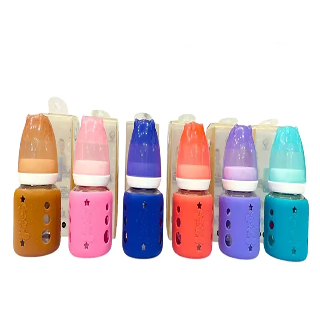 Baby Glass Feeder – Mini Star Cap with Silicone Sleeve