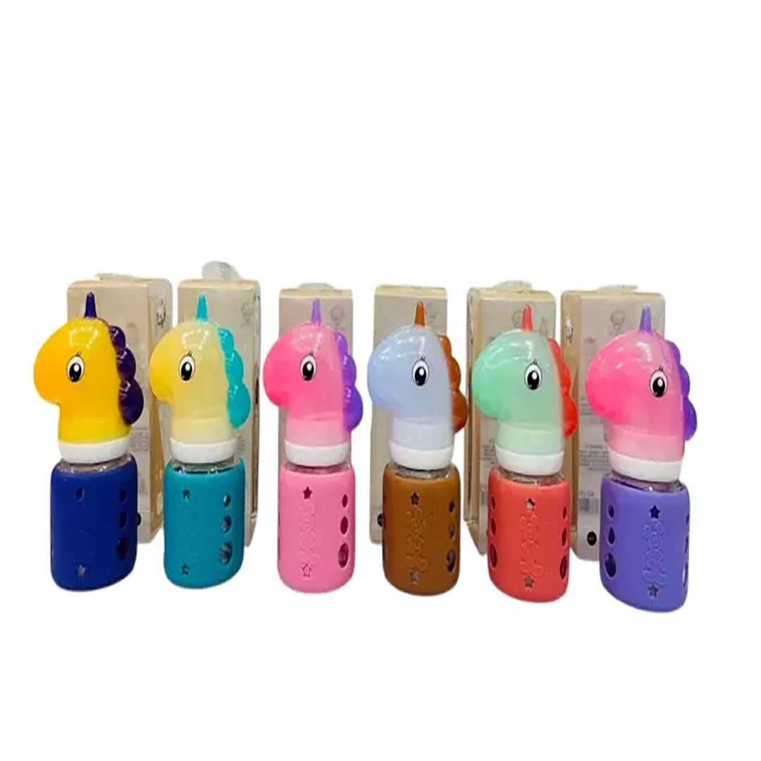 Baby Feeder 60ml with Decorative Unicorn Silicone Cap