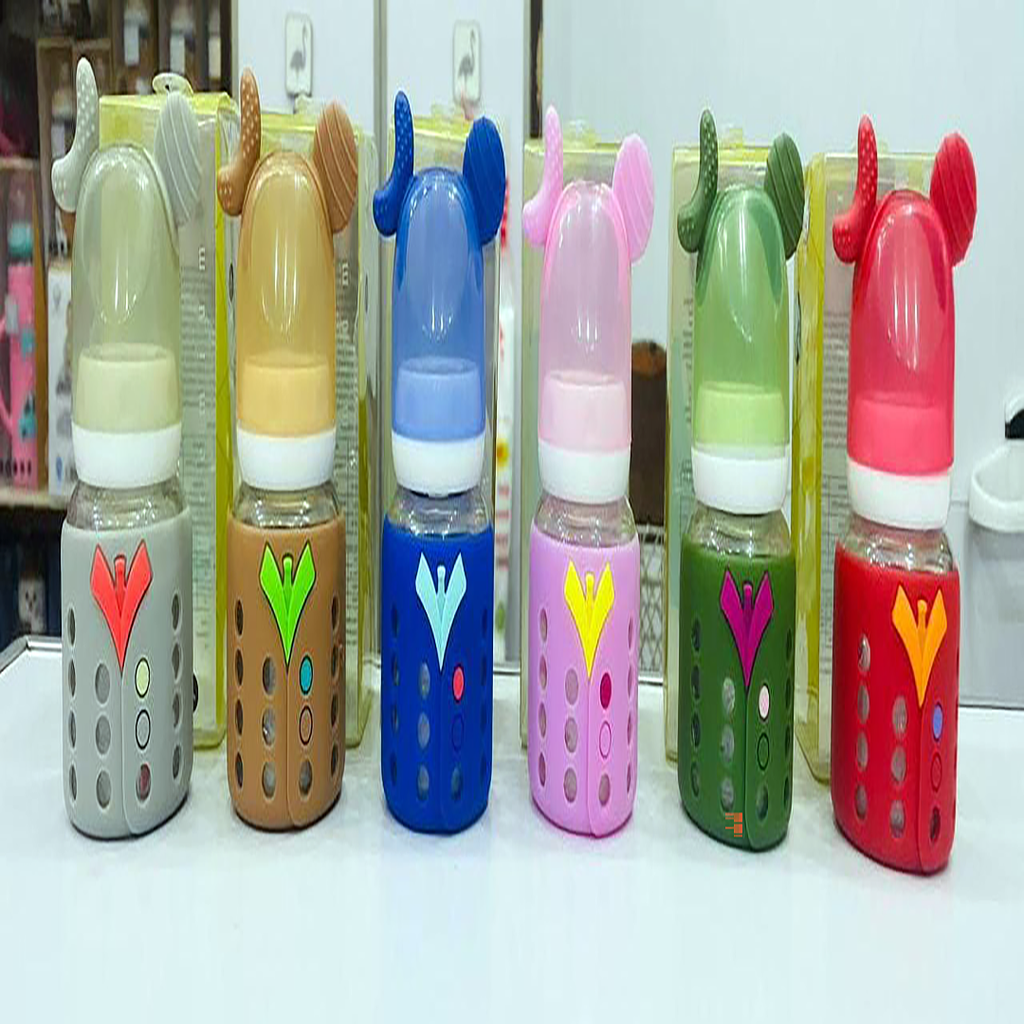 Yes Baby Glass Feeder with Silicone Cover – 60ml