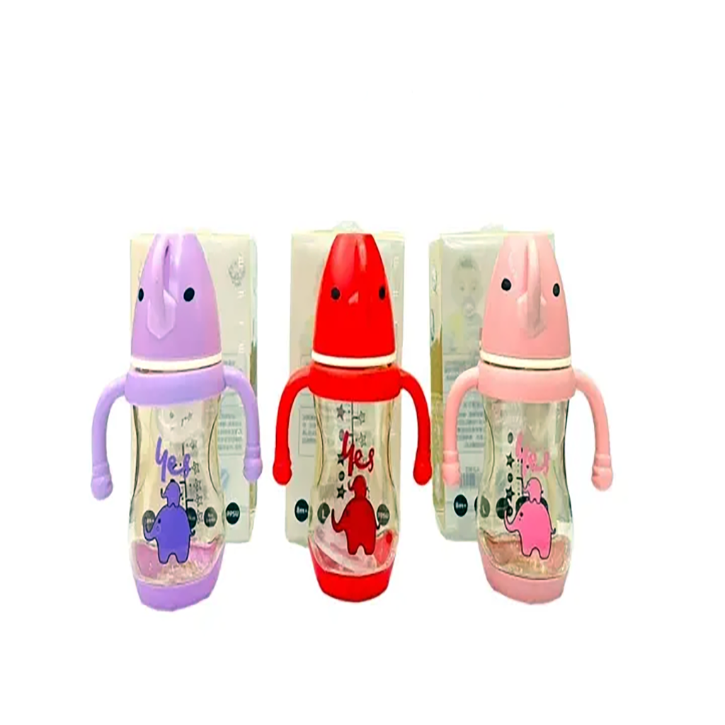 Baby PPSU Feeder with Elephant Head Design – Safe & Durable