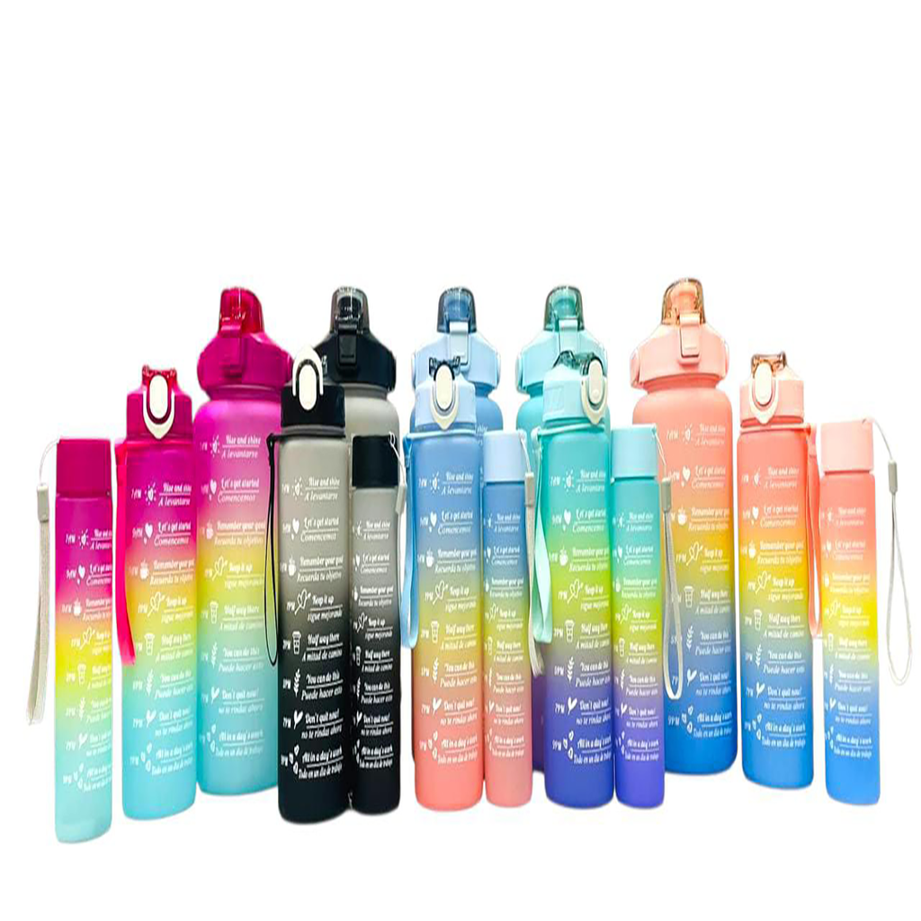 3-in-1 Sports Water Bottle – Multi-Color Outdoor & Gym Use