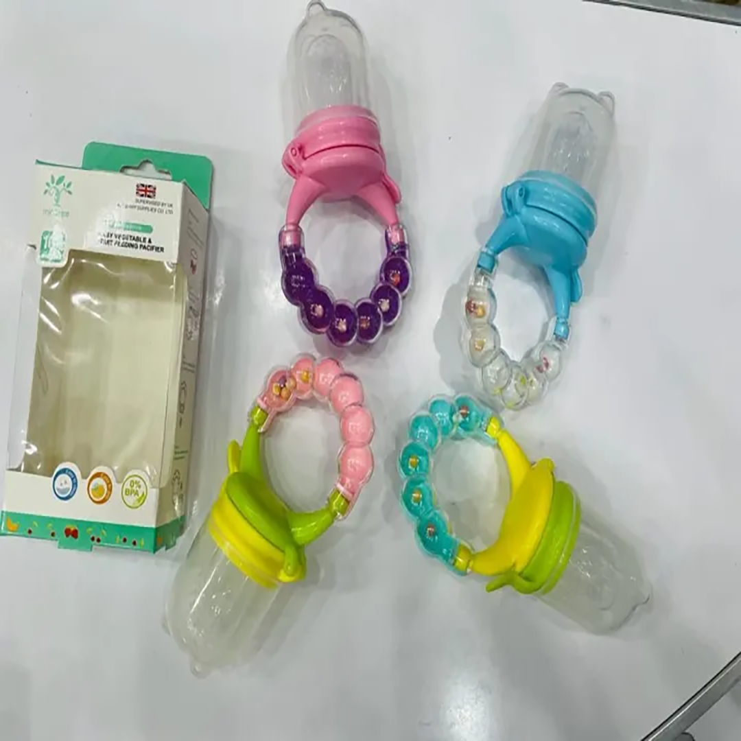 Baby Pacifier Feeder for Fruits & Vegetables – Rattle Included