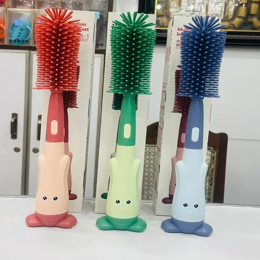 3-in-1 Baby Feeder Cleaning Brush with Nipple Cleaner