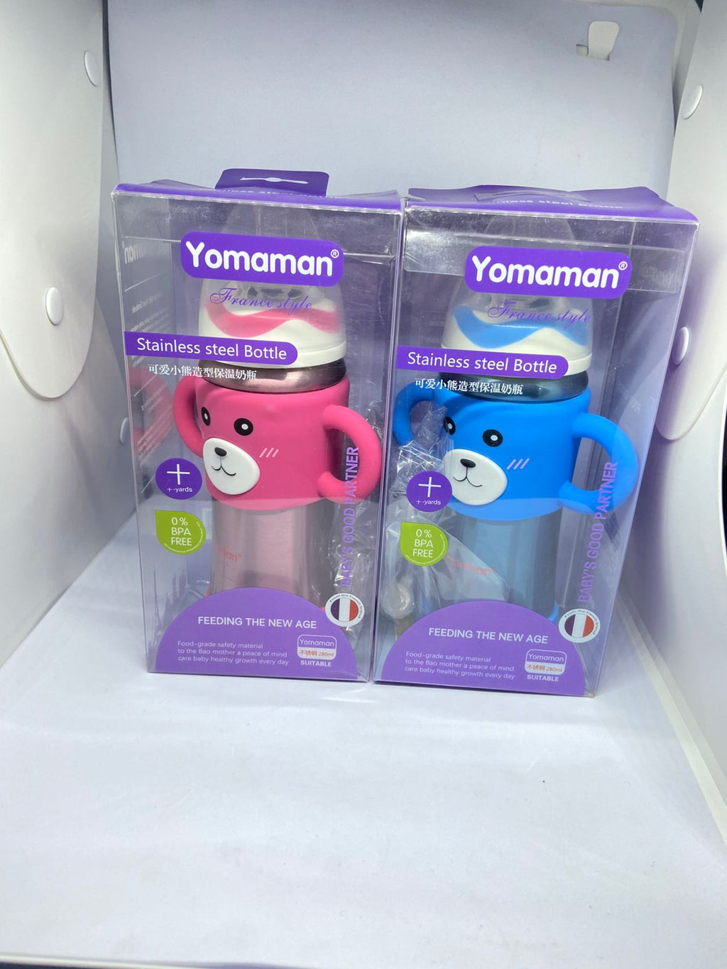 New Design Imported Baby Steel Feeder 220ml (8oz)
