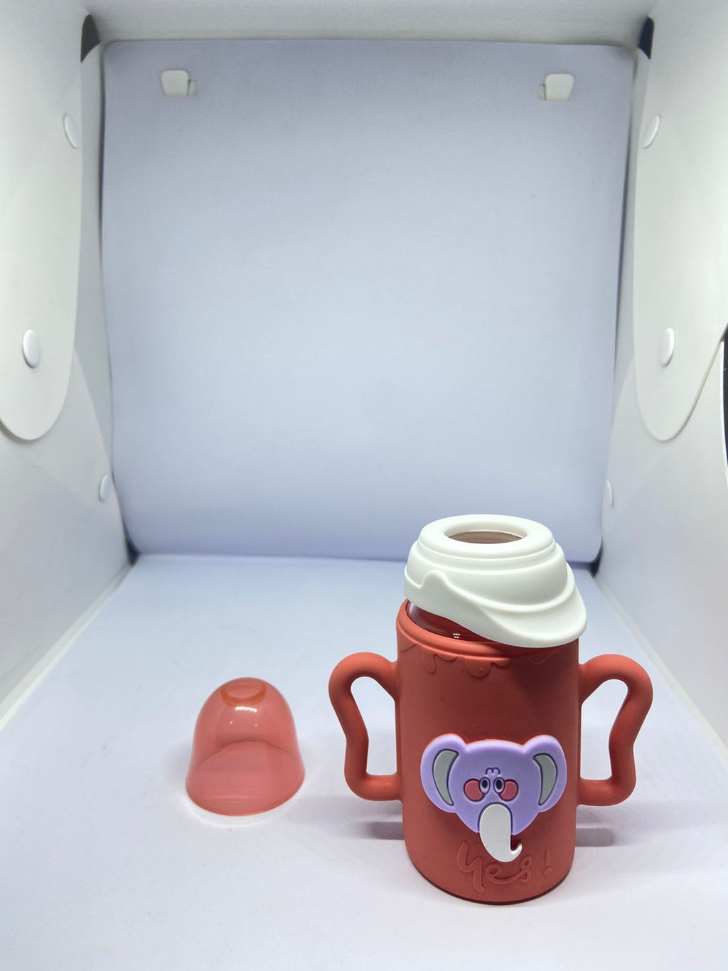 Baby Glass Feeder with Silicone Cover – 120ml