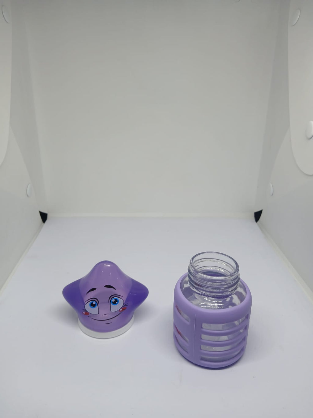 Baby Glass Feeder with Silicone Cover – 60ml – Safe & Durable