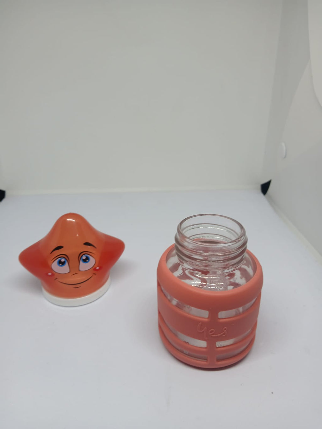 Baby Glass Feeder with Silicone Cover – 60ml – Safe & Durable
