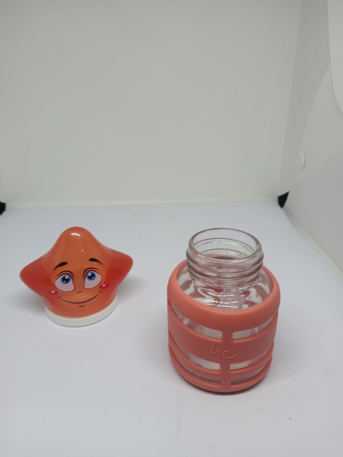 Baby Glass Feeder with Silicone Cover – 60ml – Safe & Durable