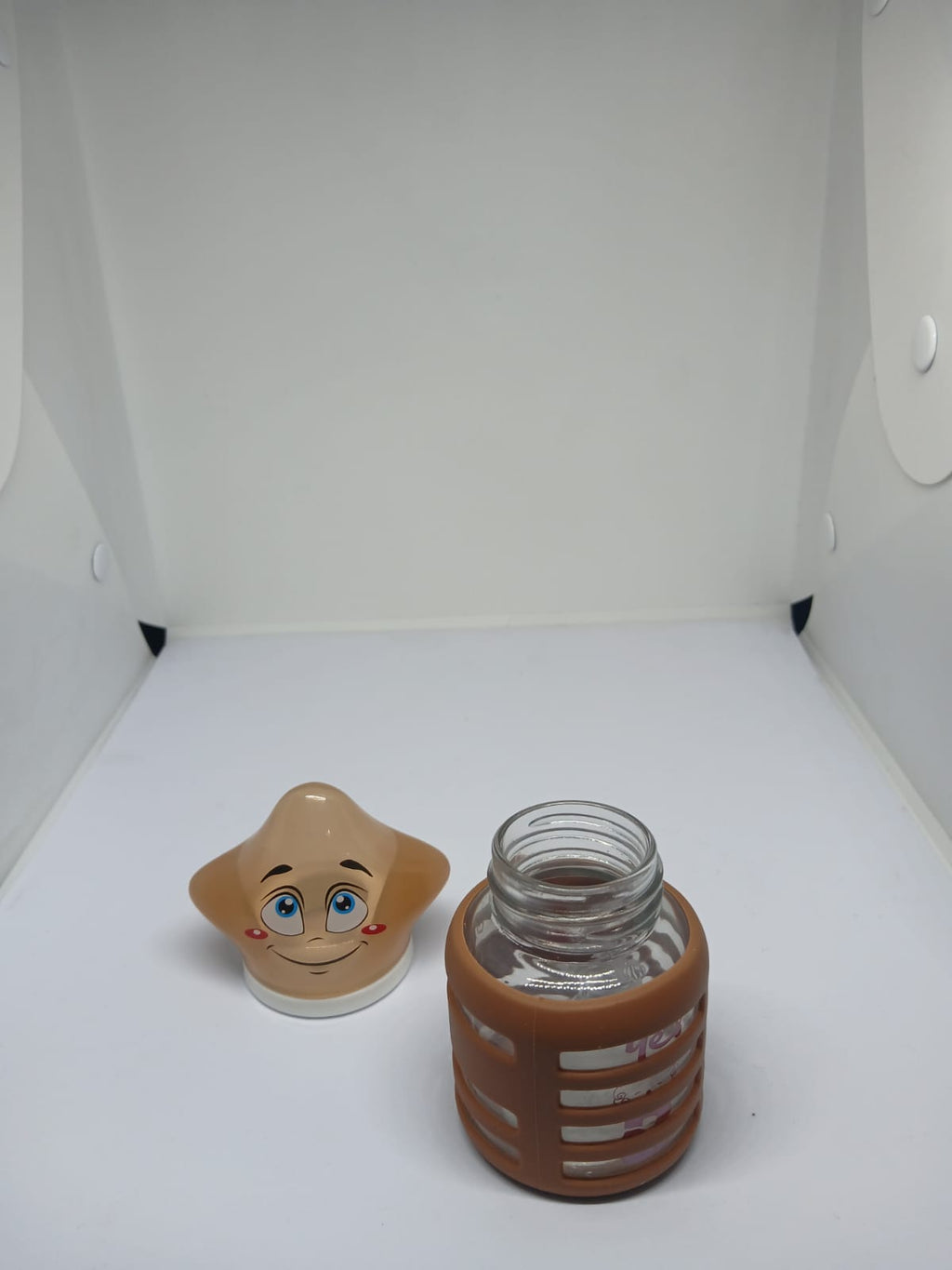 Baby Glass Feeder with Silicone Cover – 60ml – Safe & Durable